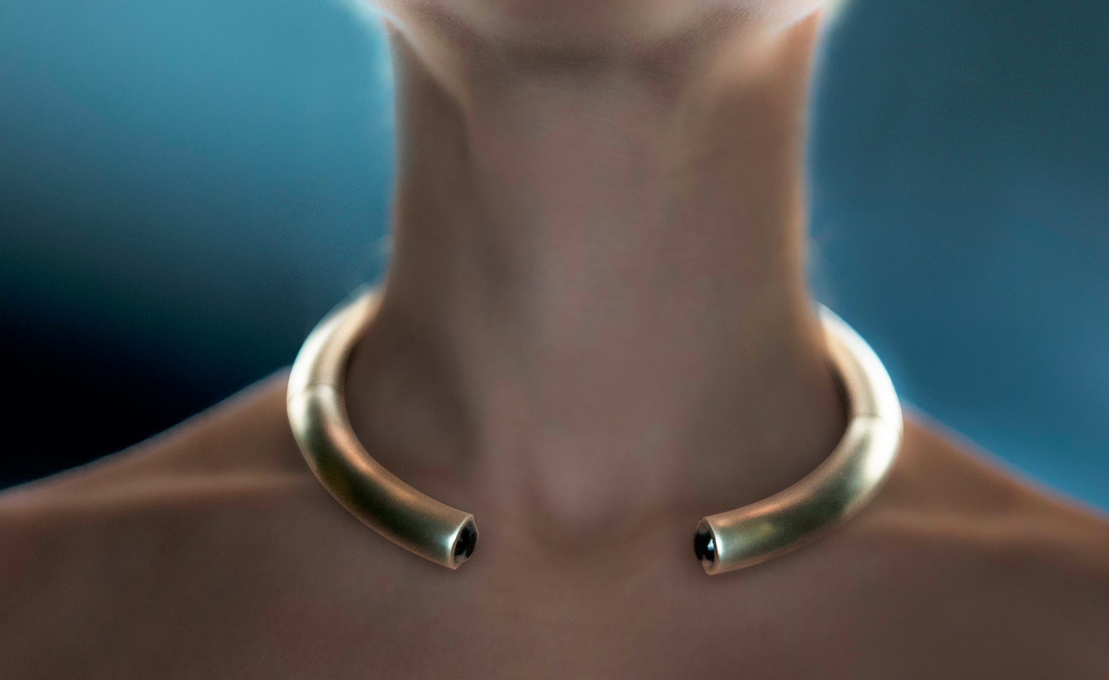Dina Kamal Tube Torc necklace, a gift guide idea from Wallpaper&rsquo;s Hannah Silver